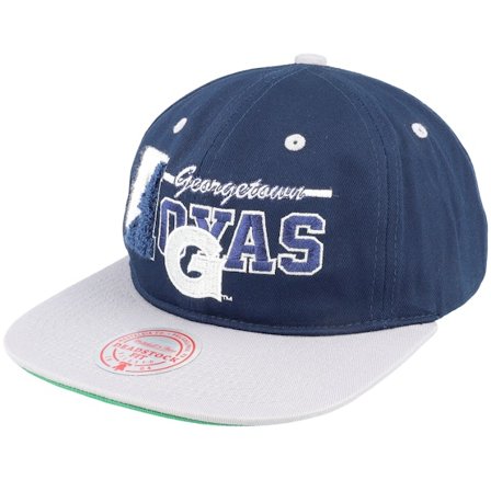 Mitchell & Ness - College Sininen snapback Lippis - Georgetown Hoyas Varsity Letter Blue/Grey Snapback @ Hatstore