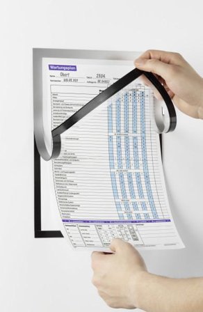 DURABLE DURAFRAME MAGNETIC NOTE A4 1 Stück silber