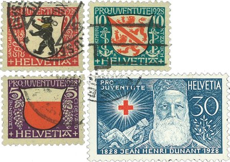 Schweiz 1928 - MICHEL 229/32 - Stemplet