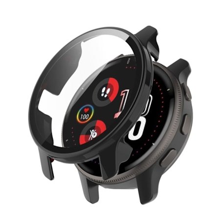 Garmin Venu 2 Plus Skal med Skärmskydd i PC/tempered glass - Svart