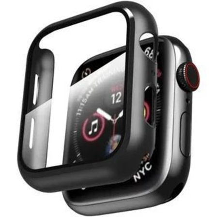 2-pack Apple Watch 38/40/42/44 mm - Full Cover Case skärmskydd svart