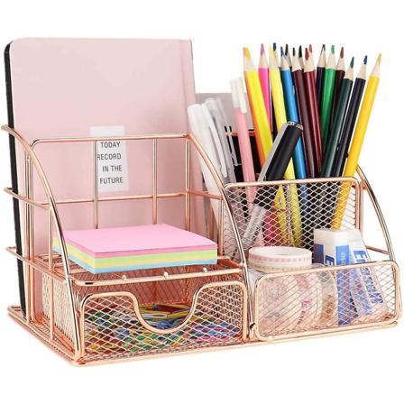 Skrivbordsförvaringslåda Med Pennhållare För Brevfack