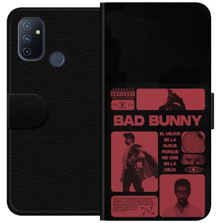 Kompatibelt Lommeboketui til OnePlus Nord N100 Bad Bunny NFL-inspirert skjoldlogo med amerikansk fotball og stjerner