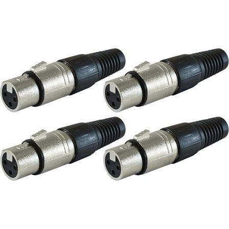 Ljud XLR honkontakter Kontakter XLR-F-kontakt - 4 st