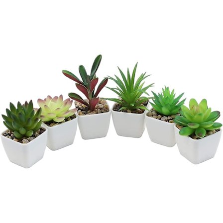 Nubry Mini Falske Sukkulenter Kunstige Planter Sukkulenter Plast