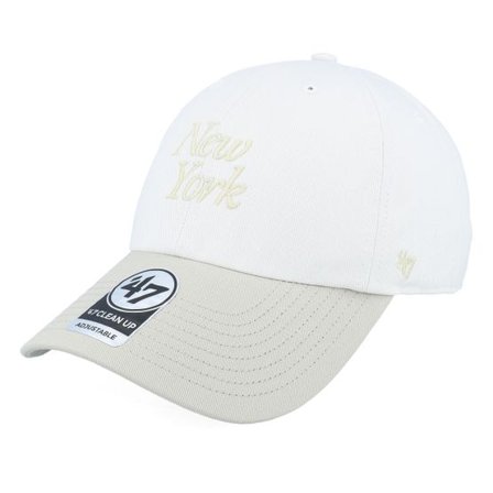 47 Brand - Beige unconstructed Keps - MLB Script Tt 47 Cleanup Stone Dad Cap @ Hatstore