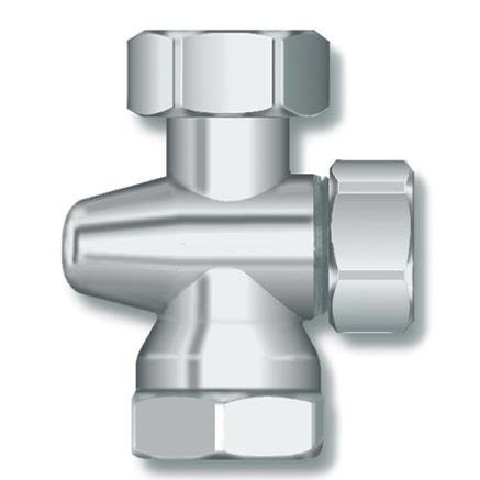 Thermopanel 6606006 Avstängningsventil inv. gänga R15, AR, Värme