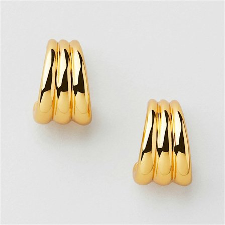 Cora Studs - 18K GULLBELAGT MESSING