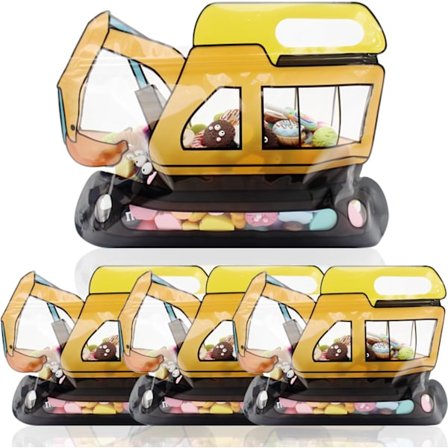 30 st tecknade bil snacks godispåsar förslutningsbara godis presentpåsar med handtag