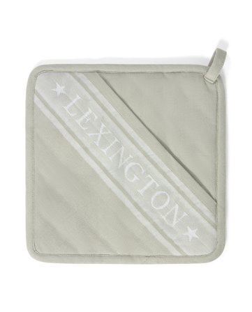 Lexington ICONS grytlapp med jacquardstjärna, grön/vit