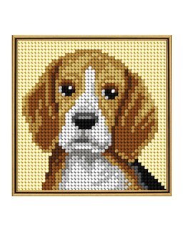 Broderikit Tavla Mitt första broderi Hund