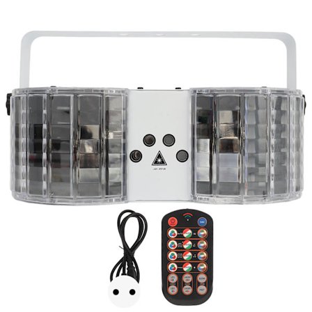 DJ-bilevalot LED-värikkäät kaukosäätimellä ääniaktivoidut lavastusvalotehosteprojektorit diskolle, häihin, KTV-baariin, EU-pistoke 100-240 V