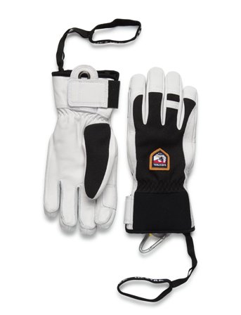 Hestra Army Leather Patrol - 5 Finger Navy - Black - 6