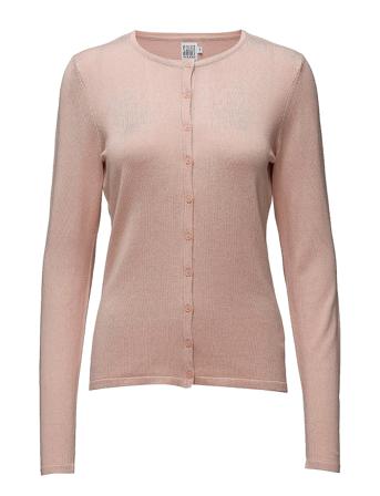 A8661, Milasz R-Neck Cardigan Strikkegenser Cardigan Rosa Saint Tropez