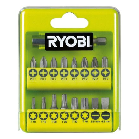 Ryobi RAK17SD Bitsset 17 delar, Maskintillbehör & förbrukning