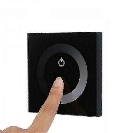 DC 12V 24V Touch Panel LED Dimmer Smart Väggmonterad Ljusregulator