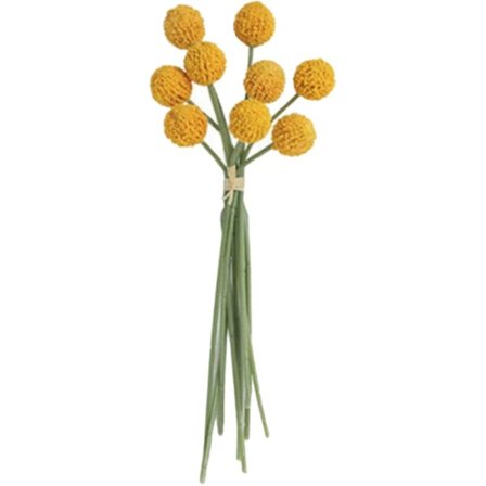 9 stk. gylden kugleserie kunstig blomst kugle frugtbuket stuebord bryllupsdekoration falsk blomst DIY D