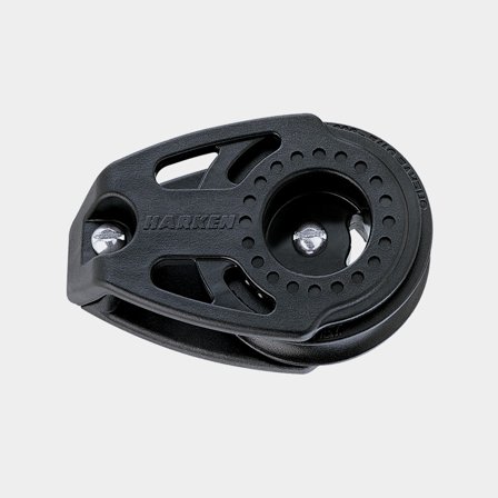 Poulie de pont Harken Carbo Air 40 mm, monté sur pont, à roulement à billes, convient pour cordages Ø6 - 10 mm