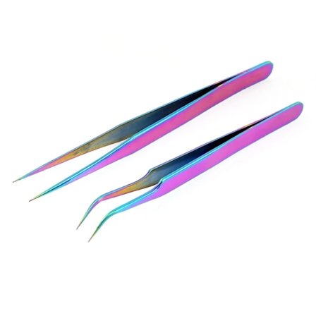 2-Pack - Pincetter för Ögonfransförlängning - Pincett Set