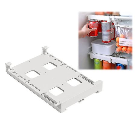 Förvaringsställ för kylskåp, hållare för läsk- och ölburkar