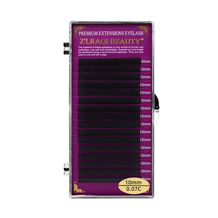 Volym ögonfransförlängning 0,07/0,1 mm C/D Curl 8-15 mm Längd Easy Fan Volym Fransar Blandningsbricka 7-15 mm Blooming Lashes