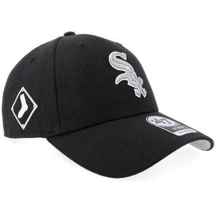 47 Brand - MLB Svart unconstructed Caps - Chicago White Sox MLB Sure Shot 47 MVP cws Black Adjustable @ Hatstore
