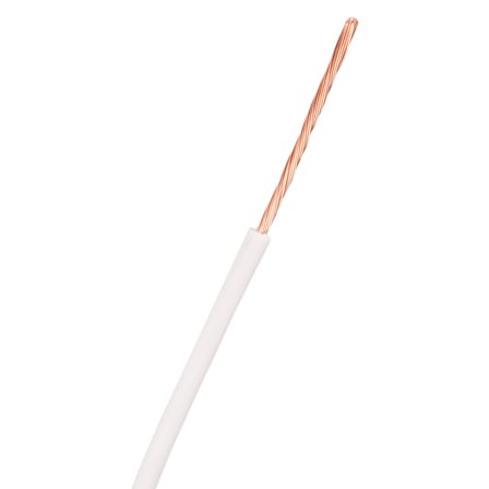 Nexans 11018046-002 Koblingskabel RK 90°C (H05V2-K) RK 0,5, hvit, bobin 200 m, Stikkontakter & kabler