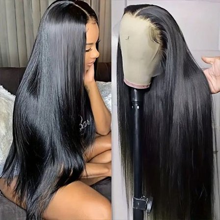 Äkta hår äkta hår peruk Naturligt lätt att bära