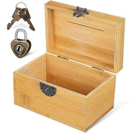 Säästölipas Lukolla Pieni Rahalaatikko Kiitospäivälahja Idea Yhteensopiva Perheenjäsenten Kanssa 1 Pakkaus