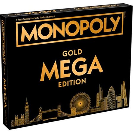 Vinnande Drag Mega Guld - Monopoly Engelsk UK