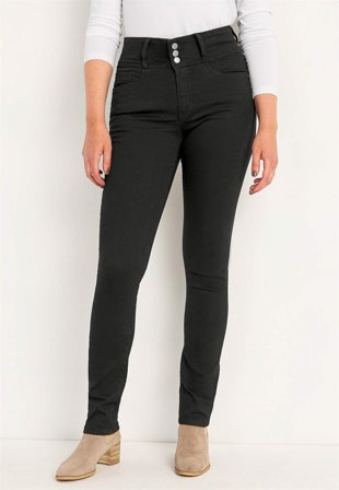 Cellbes of Sweden - Smale jeans med høy midje - tre lengder Jennifer i svart / denim for damer i størrelse 42R