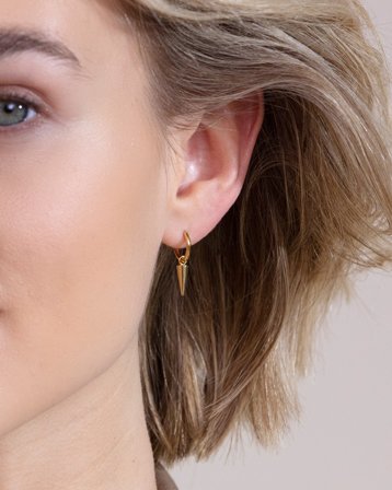 Edblad Peak Hoops Mini Gold Gyllen Smykker Jente - Kids Brand Store