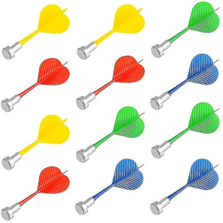 Magnetiske Dartpile 12 Pakker, Udskiftnings Dartpil Sikkerhedsplast Dartpile