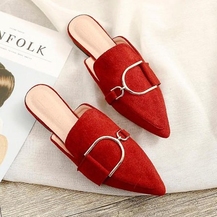 Kvinna Mules Plattform Tofflor Sandaler