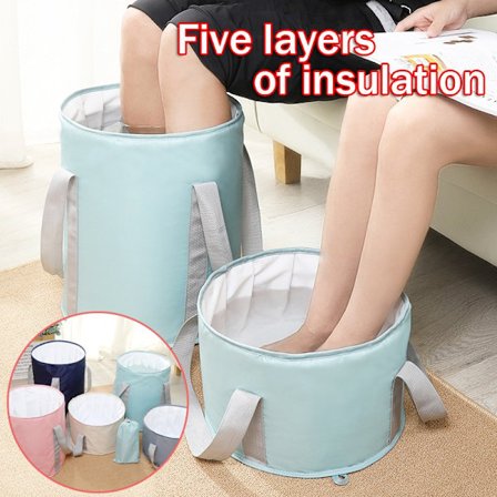 Multifunktion Bärbar Bucket Foot Soak WashFoot Badväska - on stock