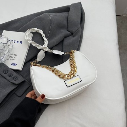 Fritids skuldertaske Crossbody taske HVID