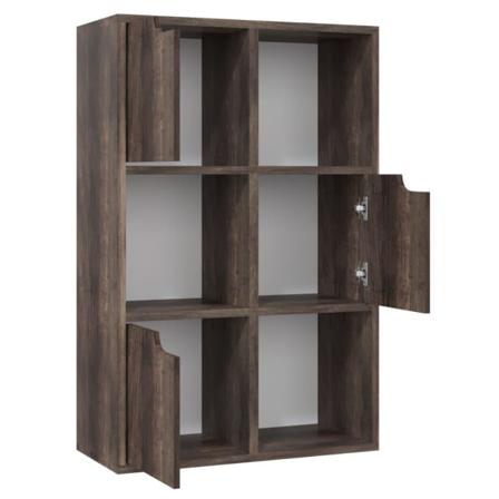 Vidaxl Bokhylla Rökfärgad Ek 60x27,5x88 Cm Spånskiva Brun