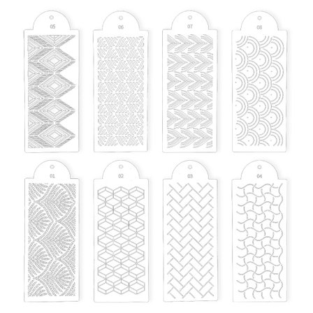 Bordmal Blomstermal Kakepyntmal Gjenbrukbar DIY kunst- og håndverksmal, stil: stil1;