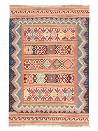 Kilim Sirdjan Matot Matto Moderni Ruskea/Punainen (Villa, Persia/Iran)