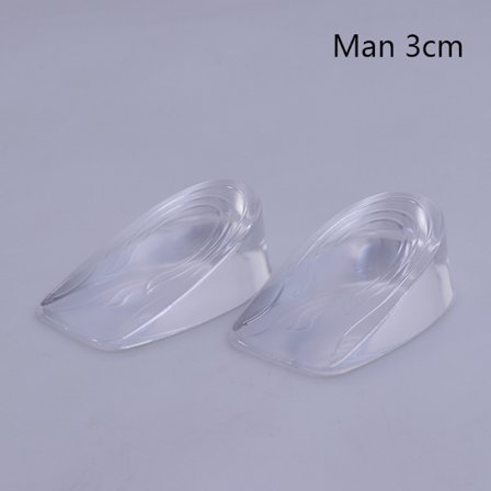 1 Par Höjdlyft Herr Dam Skor Innersula Silikon Hälinlägg