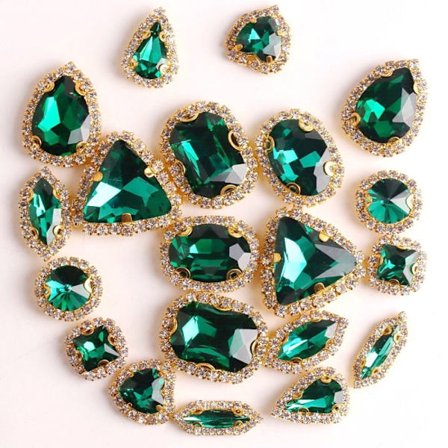 Pärlor Diamantglaskristall 6 6