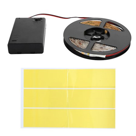 2m 120LED-valonauha, vedenpitävä, paristokäyttöinen, kodin portaisiin, vaatekaappiin, kylmä väri