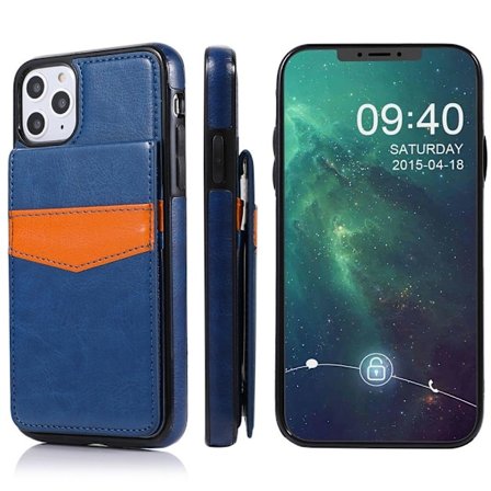 iPhone 12 Pro - Effektfullt LEMAN Skal med Korthållare