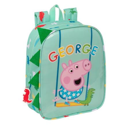 Barnryggsäck Peppa Pig George Grön 22 x 27 x 10 cm