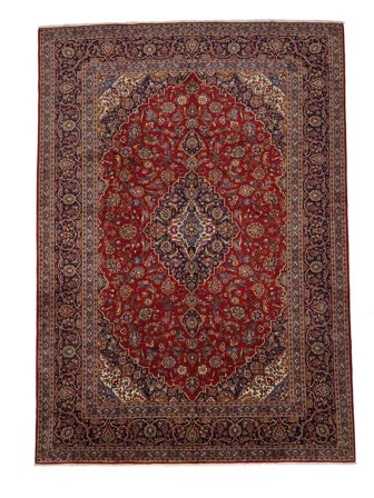 Orientalischer Kashan Teppich 300X410 Großer Wolle, Persien/Iran