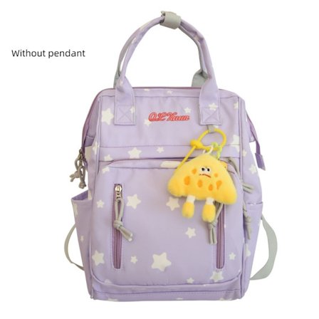 Student Skolväska Dam Ryggsäck LILA