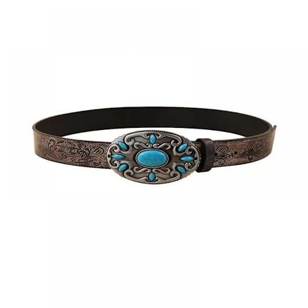 Mote Cowboy-belte med spenne, allsidig design, vestlig cowgirl-midjebelte