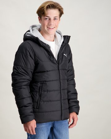 Puma ESS Hooded Padded Jacket Schwarz Jacken Jungen - Kids Brand Store