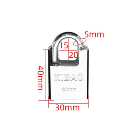 Schackel Slutare Kraftigt 50/70/90mm Stål Container Hänglås 4 Nycklar Säkert Lås