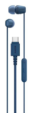 Sony IER-EX15CL USB-C Wired Earbuds with Mic Blue